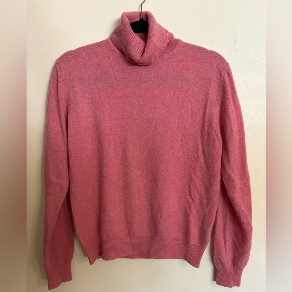 Andrew Christian Pink Turtleneck Sweater